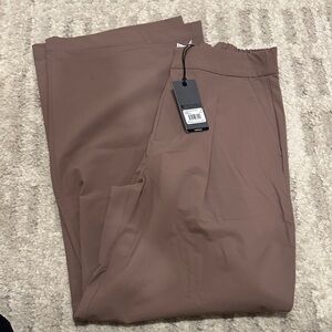 FIGS PRO WIDE LEG TROUSERS IN TAUPE XS